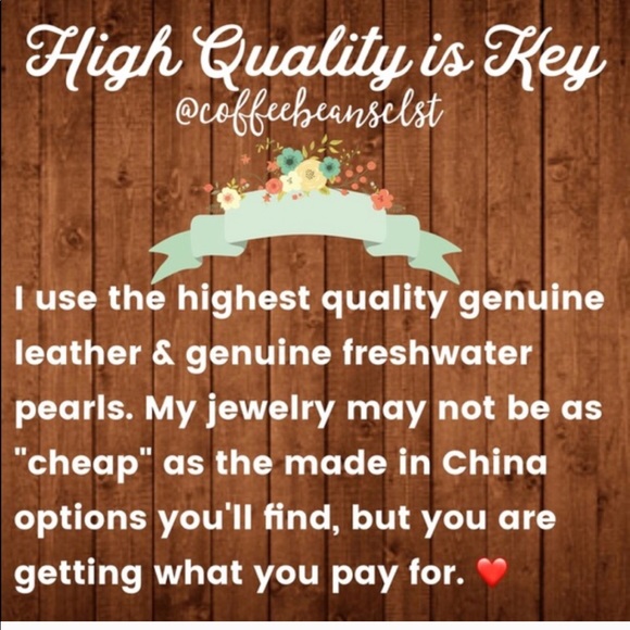 NEW Genuine Pearl Braided Leather Boho Anklet - Picture 5 of 7